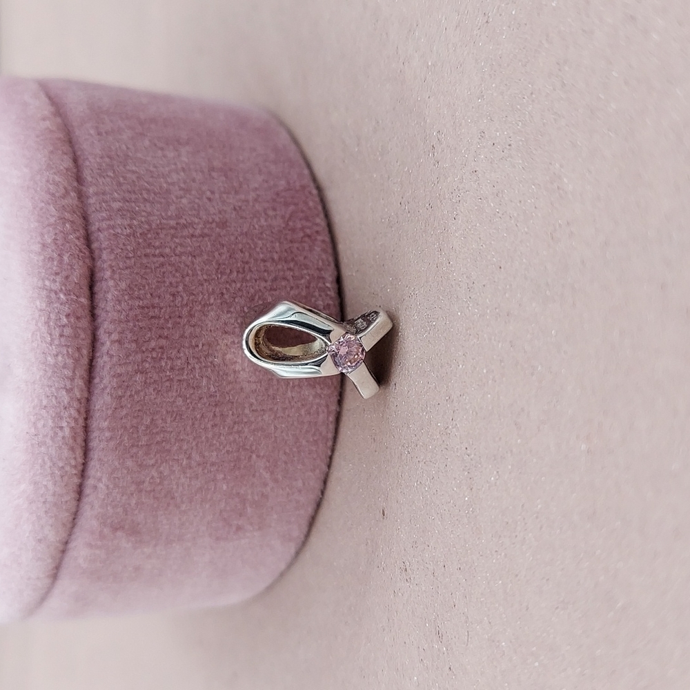 NEW Chamilia breast cancer ribbon bead